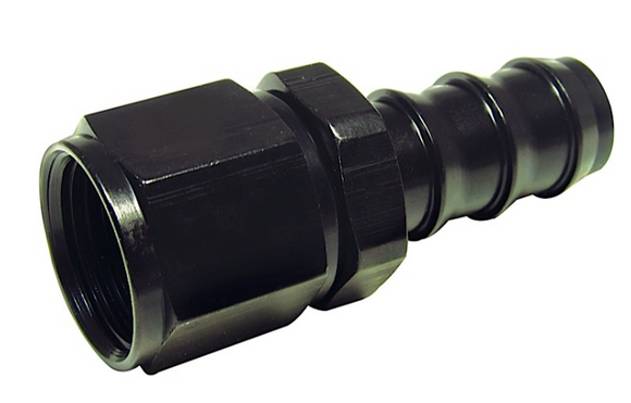 6AN Female to 3/8 Straight Pushlock Hose Fitting